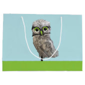 Het branden van boomkorschilderingen large cadeautasje (Achterkant)