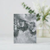 Het branden van Jamestown Briefkaart (Staand voorkant)