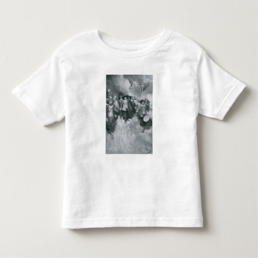 Het branden van Jamestown Kinder Shirts (Voorkant)