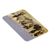 Het branden van kerstrundvlees in een Cavalry Camp Magneet (Rechterzijde)