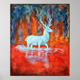 Het brandende meer poster