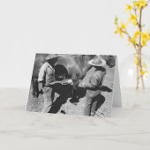 Het brandmerken van paarden met het hooivorkmerk kaart (Gele Bloem)