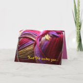 Het breien de Uitnodiging van de Club (Voorkant)