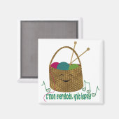 Het breien Gelukkige Magneet (Voorkant / Achterkant)