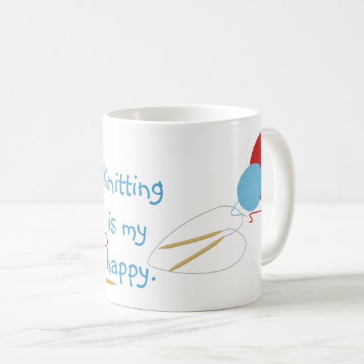 Het breien is Mijn Gelukkige Mok (Voorkant rechts)