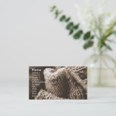 het breien/Kaart de van de bedrijfs Visitekaartje (Staand voorkant)