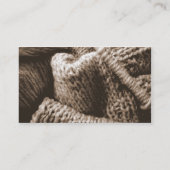 het breien/Kaart de van de bedrijfs Visitekaartje (Achterkant)