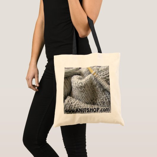 Het breien tote bag (Voorkant (product))