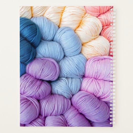 Het breien van Garenballen Kleurrijke Gepersonalis Planner (Achterkant)