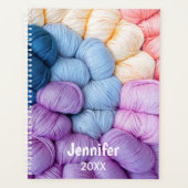 Het breien van Garenballen Kleurrijke Gepersonalis Planner (Voorkant)
