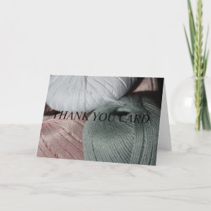 Het breiende Garen dankt u kaardt Bedankkaart