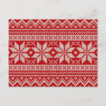 Het Breiende Patroon van de Sweater van Kerstmis - Feestdagenkaart<br><div class="desc">Het Breiende Patroon van de Sweater van Kerstmis - ROOD</div>