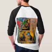 **"Het brein: een vreemde Afrikaanse geleerde"** T-shirt (Achterkant)