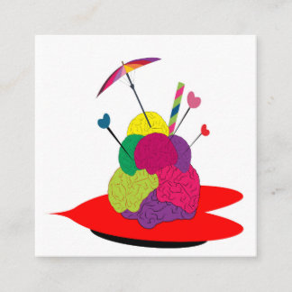 het brein - ijsje vierkante visitekaartje