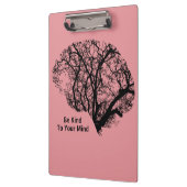 Het brein is aardig tegen je roze klembord. klembord (Links)