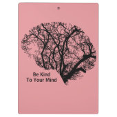 Het brein is aardig tegen je roze klembord. klembord (Achterkant)
