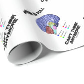 Het brein is volledig kan niet meer denken (hersen cadeaupapier (Rol Hoek)