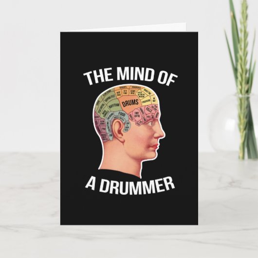 Het brein van een drummer Hersen diagram voor alle Kaart (Voorkant)