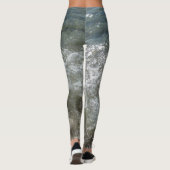 Het breken Surf Splashing Ocean Wave Leggings (Achterkant)