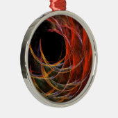 Het breken van de Abstracte Cirkel Art Ronde Metalen Ornament (Rechts)