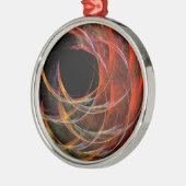 Het breken van de Abstracte Cirkel Art Ronde Metalen Ornament (Links)