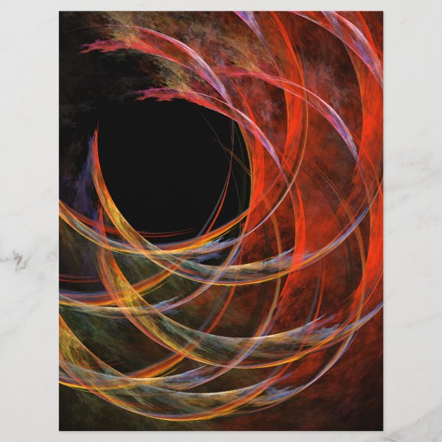 Het breken van de Abstracte Cirkel Letterhead (Voorkant)