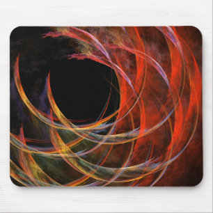 Het breken van de Abstracte Cirkel Mousepad Muismat