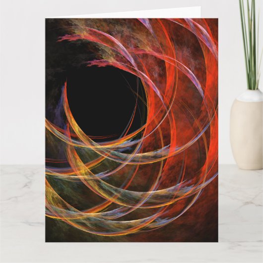 Het breken van de Abstracte Kunst van de Cirkel Bedankkaart (Voorkant)