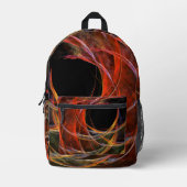Het breken van de Abstracte Kunst van de Cirkel Bedrukte Rugzak (Voorkant)