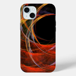 Het breken van de Abstracte Kunst van de Cirkel iPhone 15 Mini Hoesje