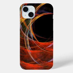 Het breken van de Abstracte Kunst van de Cirkel iPhone 15 Mini Hoesje