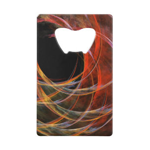 Het breken van de Abstracte Kunst van de Cirkel Creditkaart Flessenopener