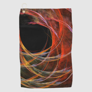 Het breken van de Abstracte Kunst van de Cirkel Golfhanddoek