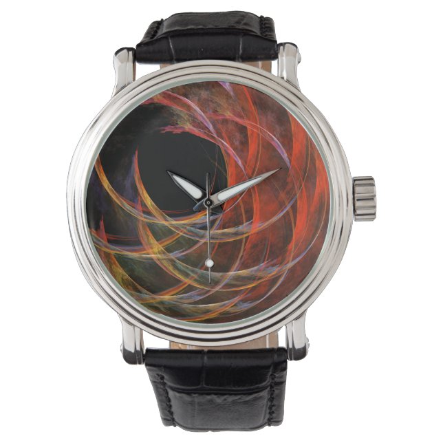 Het breken van de Abstracte Kunst van de Cirkel Horloge (Voorkant)