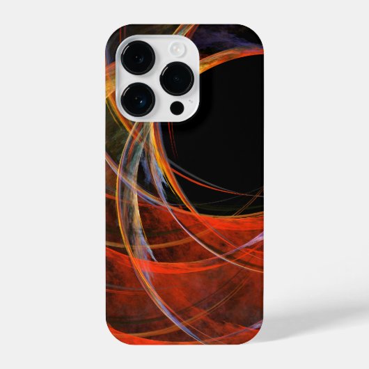 Het breken van de Abstracte Kunst van de Cirkel iPhone Hoesje (Achterkant)
