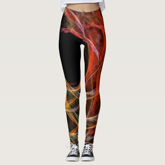 Het breken van de Abstracte Kunst van de Cirkel Leggings (Voorkant)
