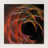 Het breken van de Abstracte Kunst van de Cirkel Legpuzzel (Horizontaal)