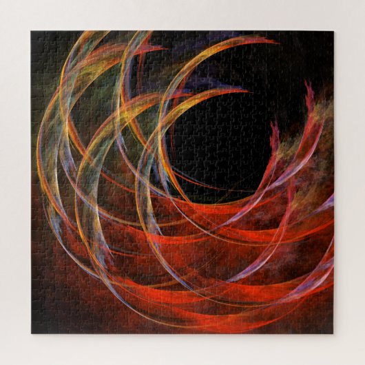 Het breken van de Abstracte Kunst van de Cirkel Legpuzzel (Verticaal)
