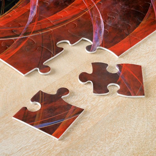 Het breken van de Abstracte Kunst van de Cirkel Legpuzzel (Zijkant)