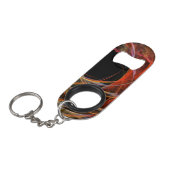 Het breken van de Abstracte Kunst van de Cirkel Mini Flessenopener (Voorkant Gekanteld)