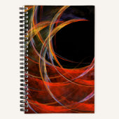 Het breken van de Abstracte Kunst van de Cirkel Notitieboek (Voorkant)