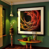 Het breken van de Abstracte Kunst van de Cirkel Poster