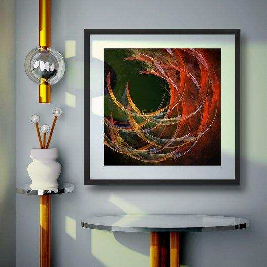 Het breken van de Abstracte Kunst van de Cirkel Poster