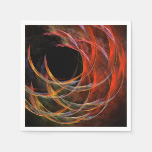 Het breken van de Abstracte Kunst van de Cirkel Servetten