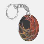 Het breken van de Abstracte Kunst van de Cirkel Sleutelhanger (Voorkant Links)