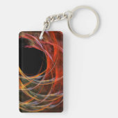 Het breken van de Abstracte Kunst van de Cirkel Sleutelhanger (achterkant)