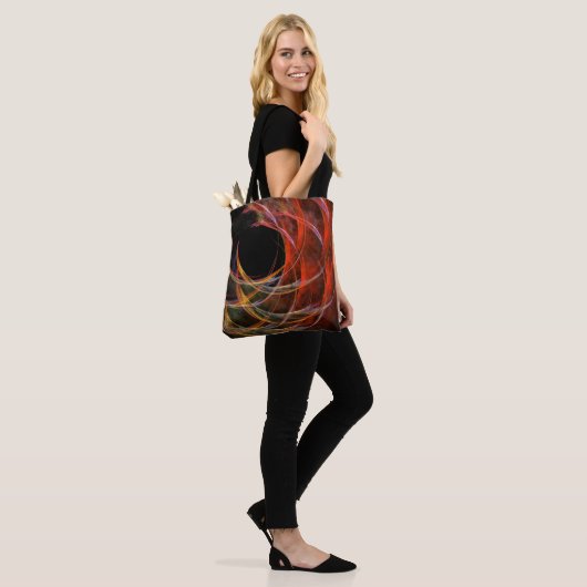 Het breken van de Abstracte Kunst van de Cirkel Tote Bag (Op model)