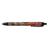 Het breken van de Abstracte Kunst van de Cirkel Zwarte Inkt Pen (Bodem)