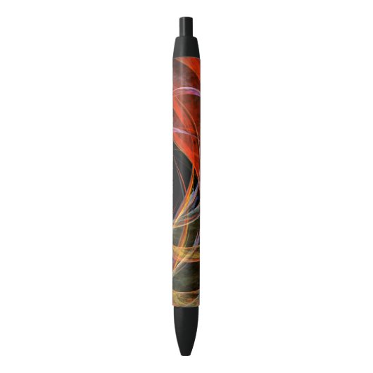 Het breken van de Abstracte Kunst van de Cirkel Zwarte Inkt Pen (Voorkant Verticaal)
