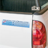 Het breken van de Bumpersticker van de Code Obama (Op Truck)